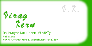 virag kern business card